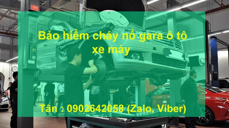 Bảo hiểm cháy nổ gara ô tô xe máy